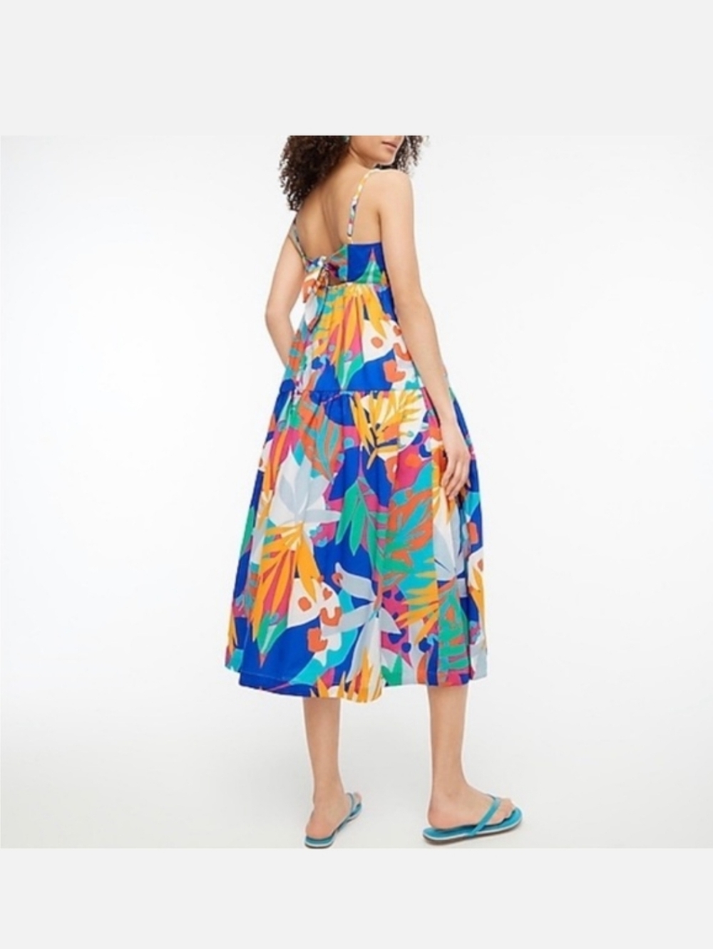 Bright Tropical Print Midi Jcrew